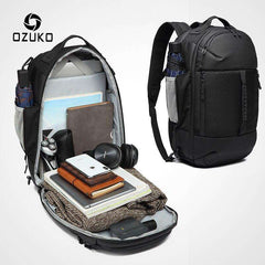 OZUKO 2022 New Multifunctional Men Backpack 15.6 inch Laptop Bag Male Waterproof Large Capacity Backpacks Travel Bags Mochila - OZUKO.CN