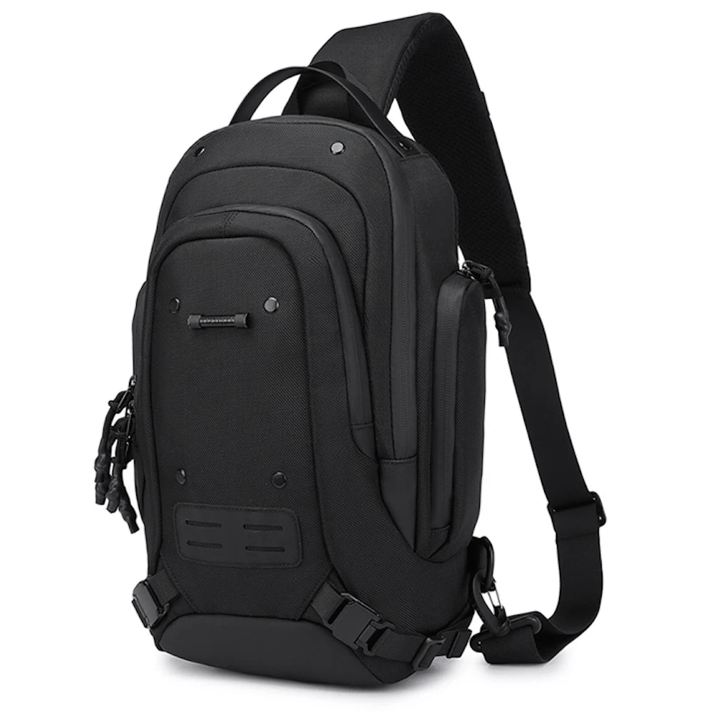 OZUKO 9740 Large Capacity  Fashion Waterproof Chest Bag Men Custom LOGO Travel Crossbody Bag Outdoor Shoulder Sling Bag