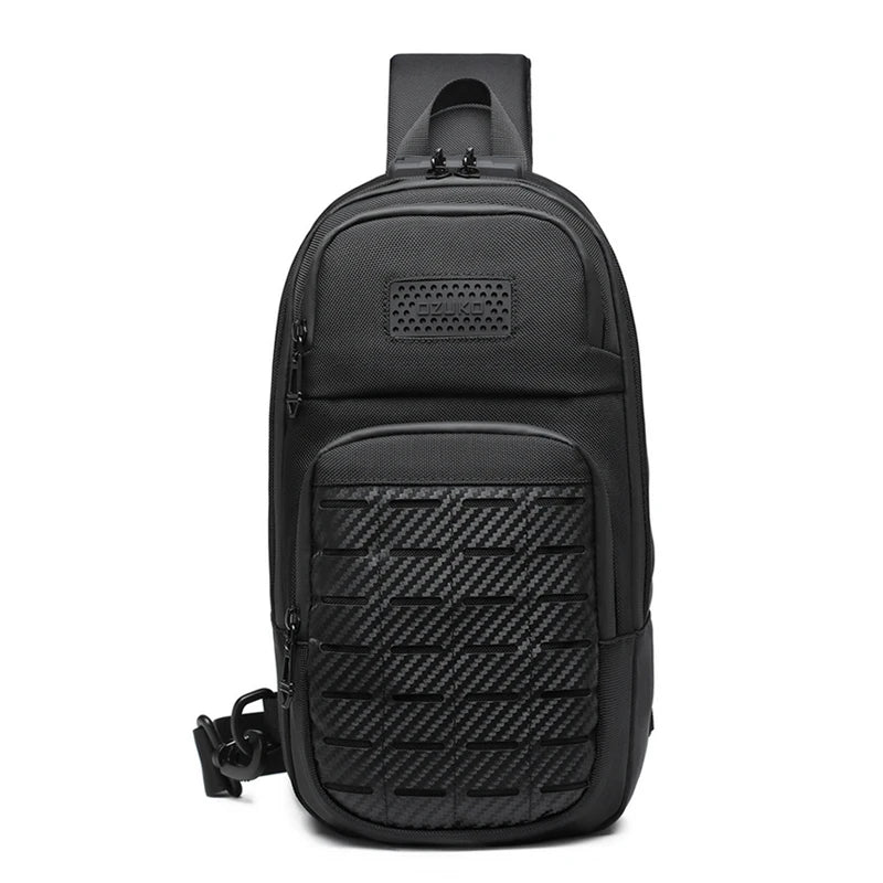Ozuko 9577 Sport Designer Side Bag Tactical Crossbody Waist Sling Bag for Men Travel Custom Waterproof Mens Chest Bag