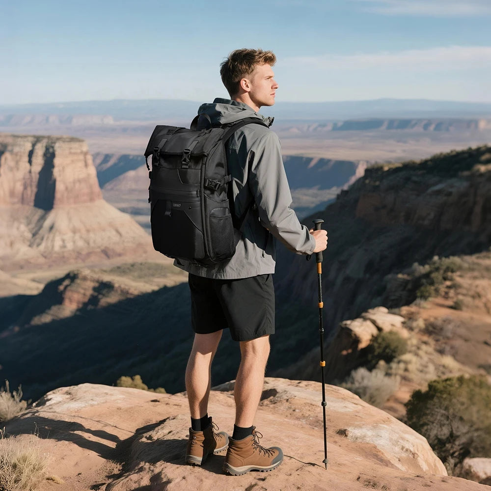For 9761 Designer Anti-Theft USB Waterproof Backpack with 28L Capacity for Summer Travel Cycling & Hiking