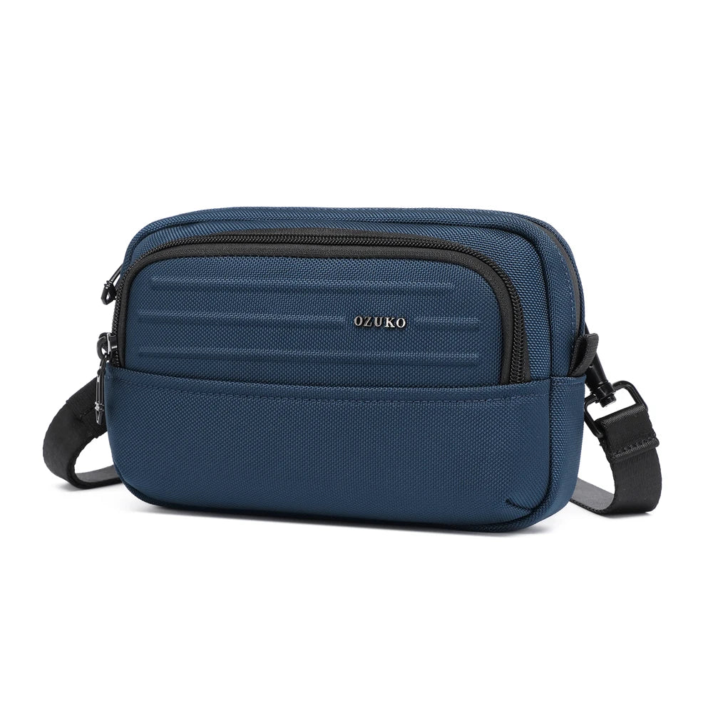 OZUKO 9798 Mens Lightweight Messenger Bag Waterproof Crossbody Bags for Work Men Satchel Business High Quality Zipper Handbag