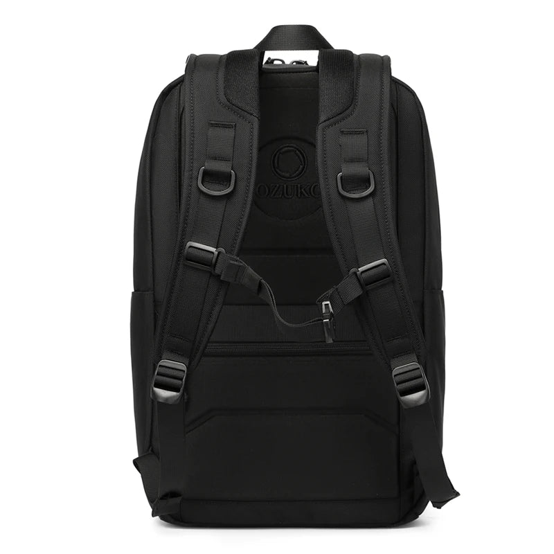 For 9695 Anti-Theft Fashion Business Laptop Waterproof Backpack with Large Capacity for Unisex Use