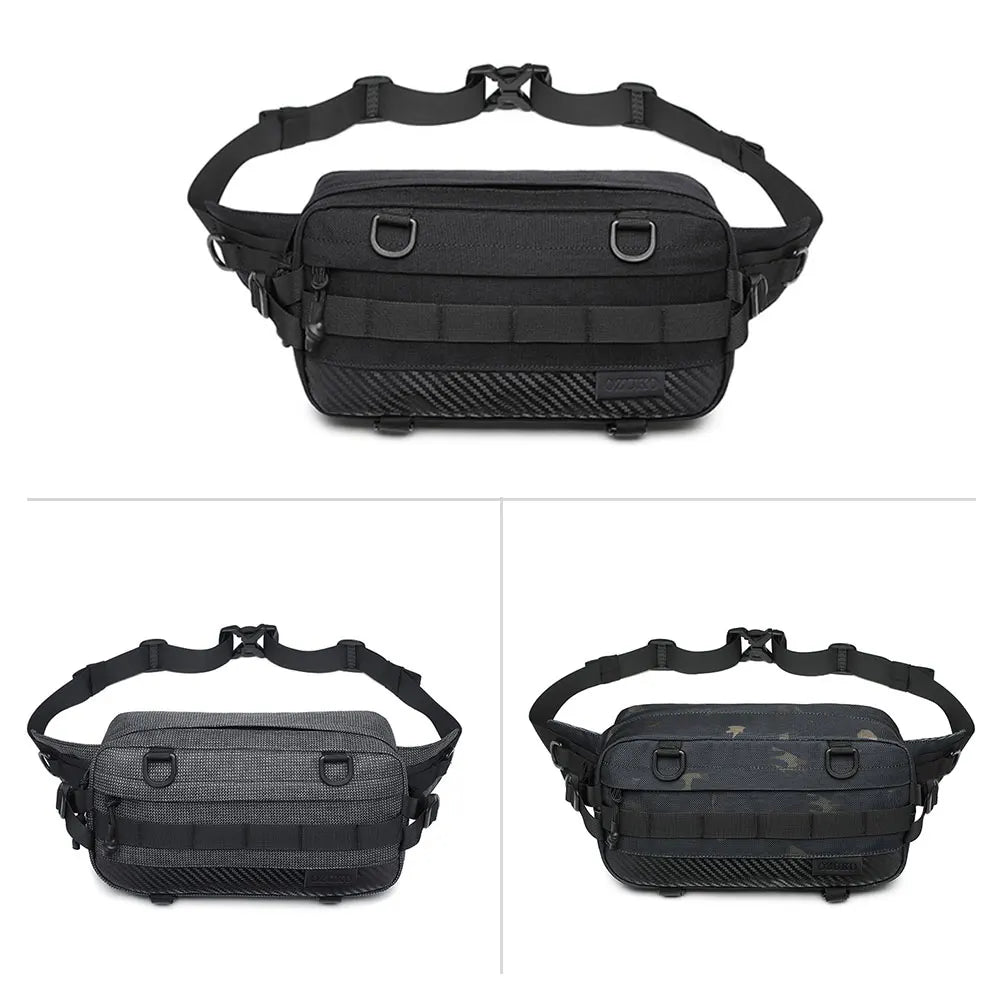 Ozuko 9676 Unisex Mini Belt Bag with Adjustable Strap Small Fanny Pack for Workout Running Traveling Hiking