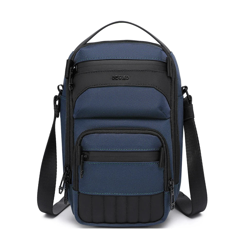 Ozuko 9815 Men's Small Crossbody Messenger Bag - Shoulder Satchel Side Bag Versatile Messenger Purse