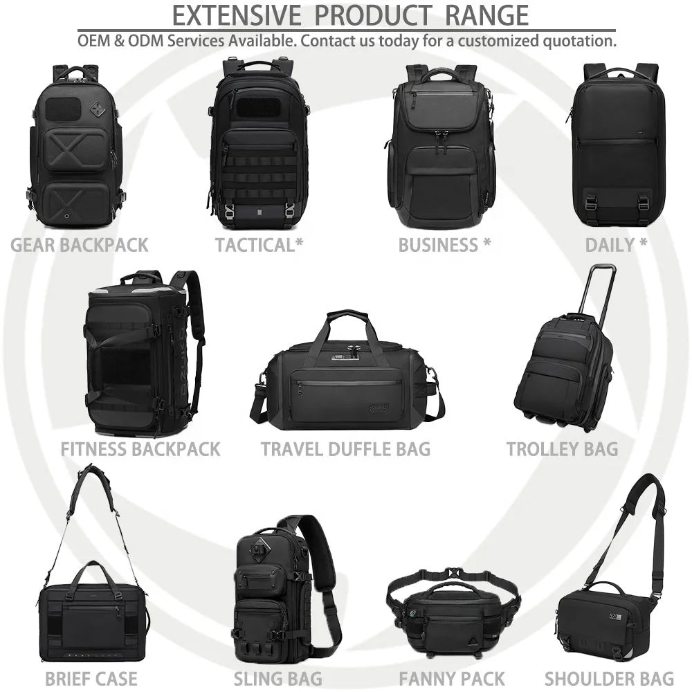 OZUKO 9902 25L Tactical Backpack Waterproof Anti-Theft Lightweight Molle System Outdoor Velcro Patch Durable Zippers Backpack