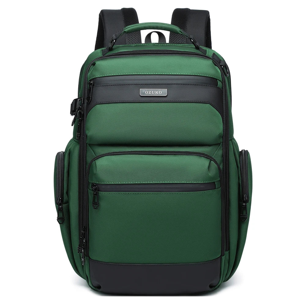 Ozuko 9770 Small Size New Trendy Function Laptop Backpack Waterproof for Men Business Commute Laptop TSA Backpack