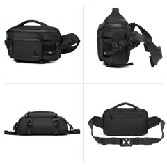 OZUKO 9778 Wholesale Waterproof Men Chest Bag for Men Fanny Pack Hiking Causal for Running Walking Traveling Waist Bag