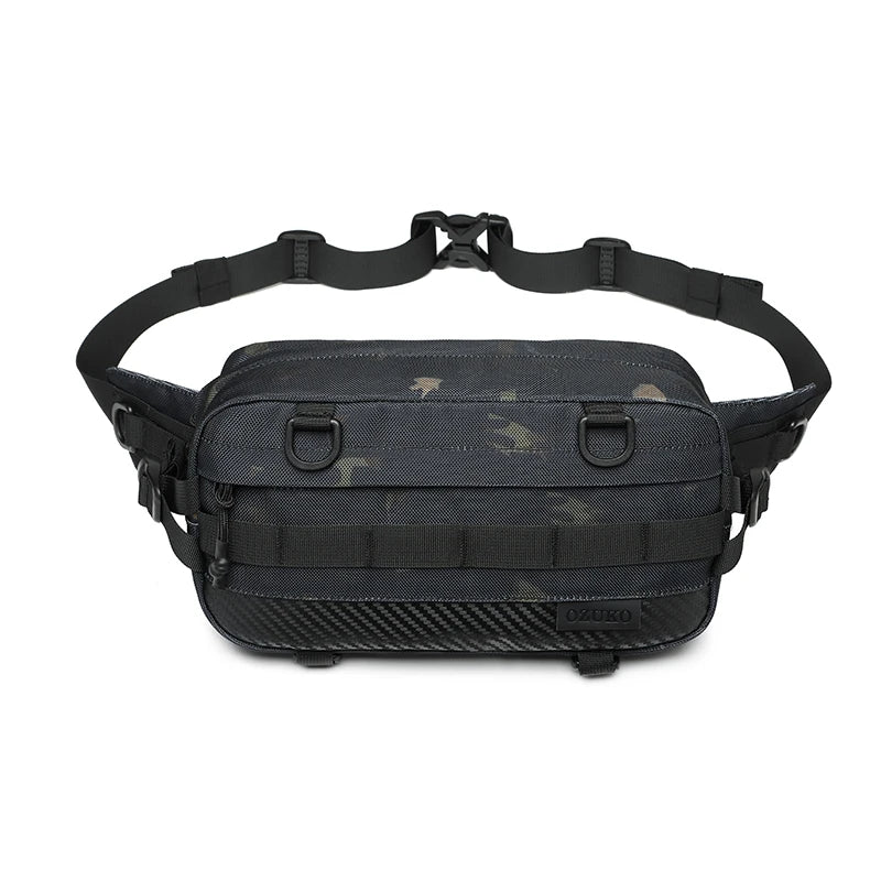 Ozuko 9676 Unisex Mini Belt Bag with Adjustable Strap Small Fanny Pack for Workout Running Traveling Hiking