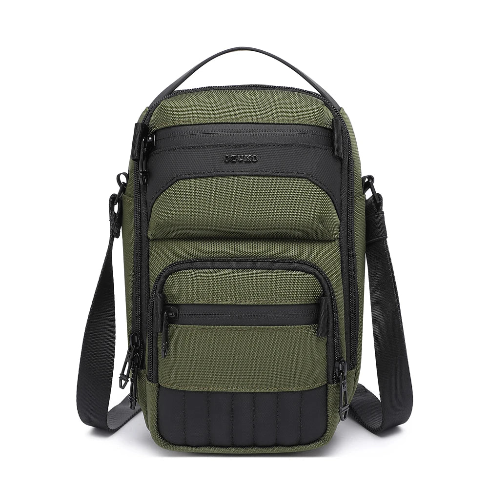 Ozuko 9815 Men's Small Crossbody Messenger Bag - Shoulder Satchel Side Bag Versatile Messenger Purse