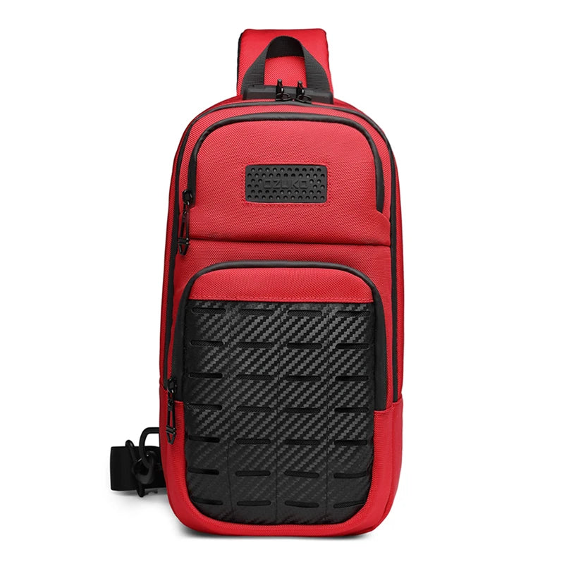 Ozuko 9577 Sport Designer Side Bag Tactical Crossbody Waist Sling Bag for Men Travel Custom Waterproof Mens Chest Bag