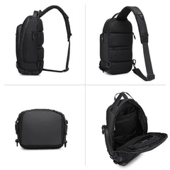OZUKO 9740 Large Capacity  Fashion Waterproof Chest Bag Men Custom LOGO Travel Crossbody Bag Outdoor Shoulder Sling Bag