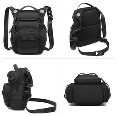 Ozuko 9818 Mens Outdoor Sporting Hiking Waist Hip Pack Messenger Shoulder Drop Leg Thigh Bag Pouches for Men Women