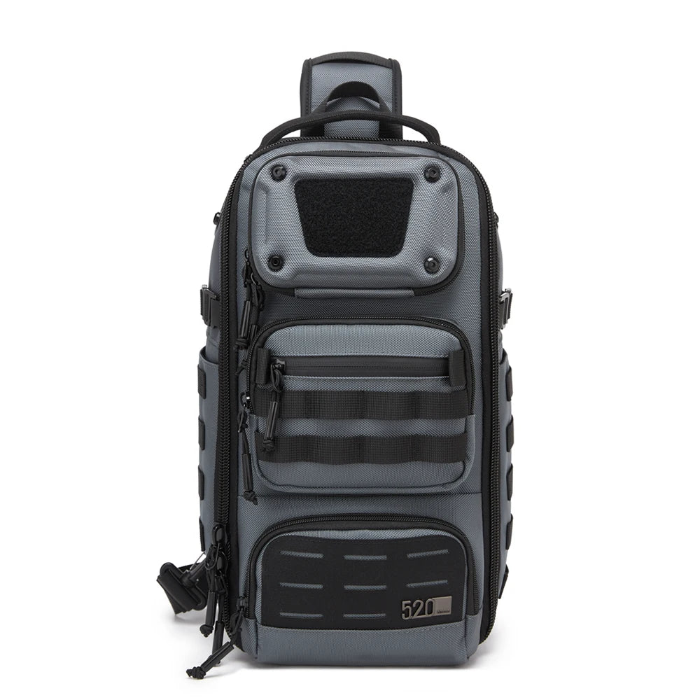 OZUKO 9912 Urban Multi-Function Sport Sling Bag Men's Large Capacity Waterproof Crossbody Sport Fitness Business Chest Bag
