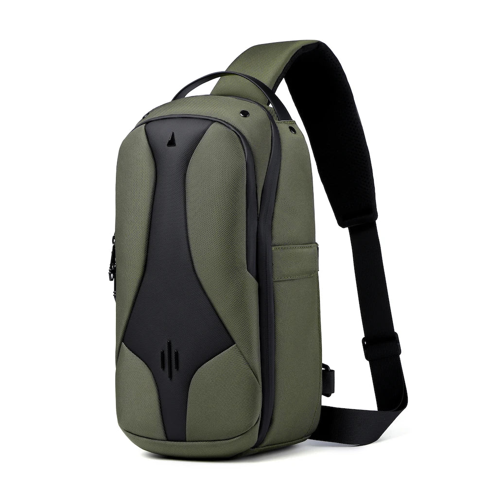 OZUKO 9735 Men's Fashion Outdoor Sling Crossbody Bag for Smart Sports Travel Unisex Messenger Chest Fanny Pack Waist Bags