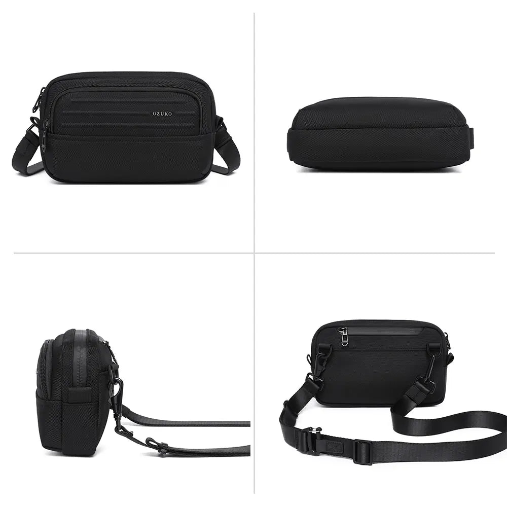 OZUKO 9798 Mens Lightweight Messenger Bag Waterproof Crossbody Bags for Work Men Satchel Business High Quality Zipper Handbag