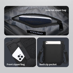 For 9783 Men's Summer Outdoor Large Shoulder Bag Fashionable Waterproof Polyester Crossbody EVA Sling Custom Print