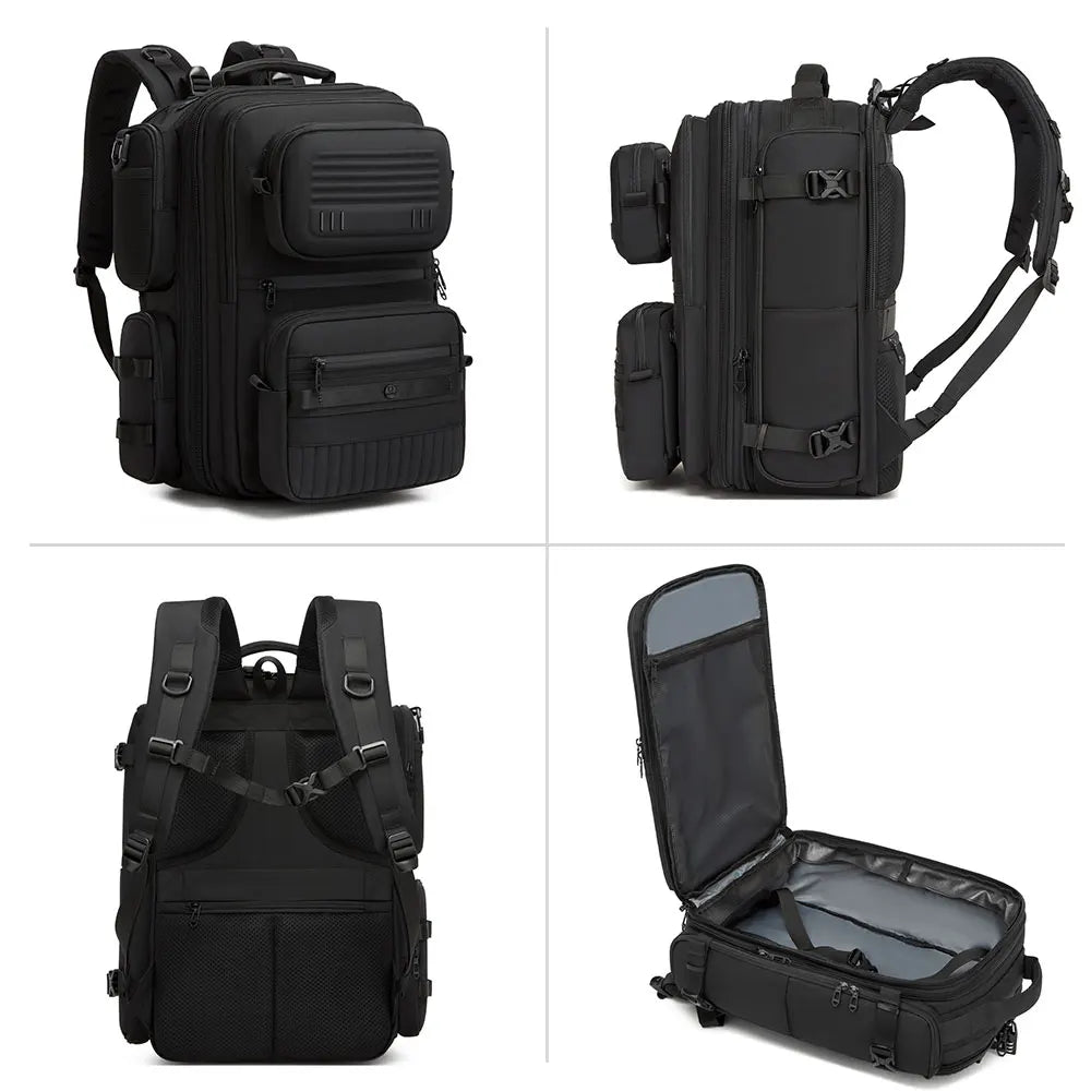 OZUKO 9762 Designer Waterproof Multifunctional Business Laptop Backpack Men's Travel Fashion 3-in-1 Backpack Set Zipper