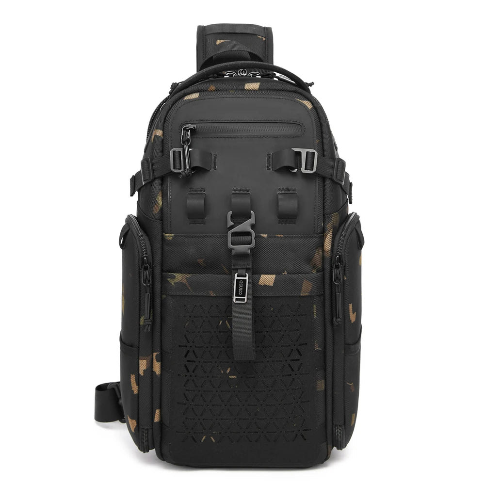 OZUKO 9844 Fashion Outdoor Adventure Sling Bag Daily Pack Durable Waterproof Chest Bag for Hiking & Travel