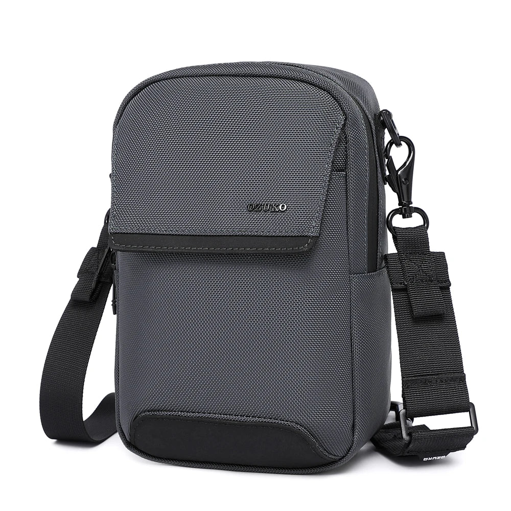 OZUKO 9732 Men's Waterproof Travel Sling Bag - Durable Polyester Chest Hip Bag for Hiking