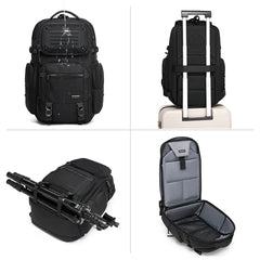 OZUKO 9891 Professional Anti-Theft Waterproof Backpack, 25L Secure Laptop Bag for Commuters with Hidden Pockets Lockable Zippers