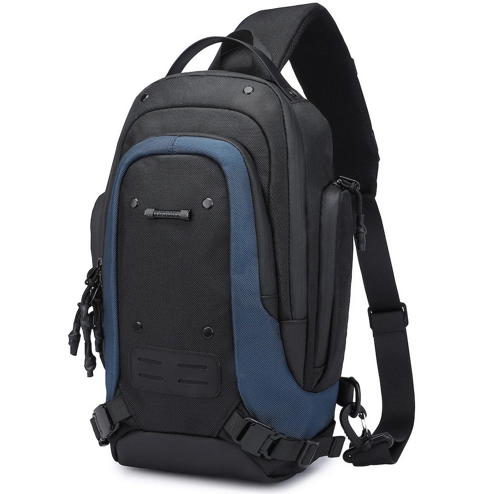 OZUKO 9740 Large Capacity  Fashion Waterproof Chest Bag Men Custom LOGO Travel Crossbody Bag Outdoor Shoulder Sling Bag
