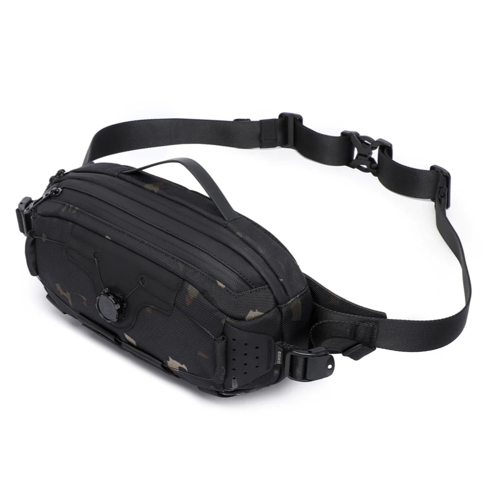 Ozuko 9825 Fanny Pack Small Shoulder Sling Bag Purse Bag Casual Handbag Adjustable Strap for Daily Carry Men Cross Bag
