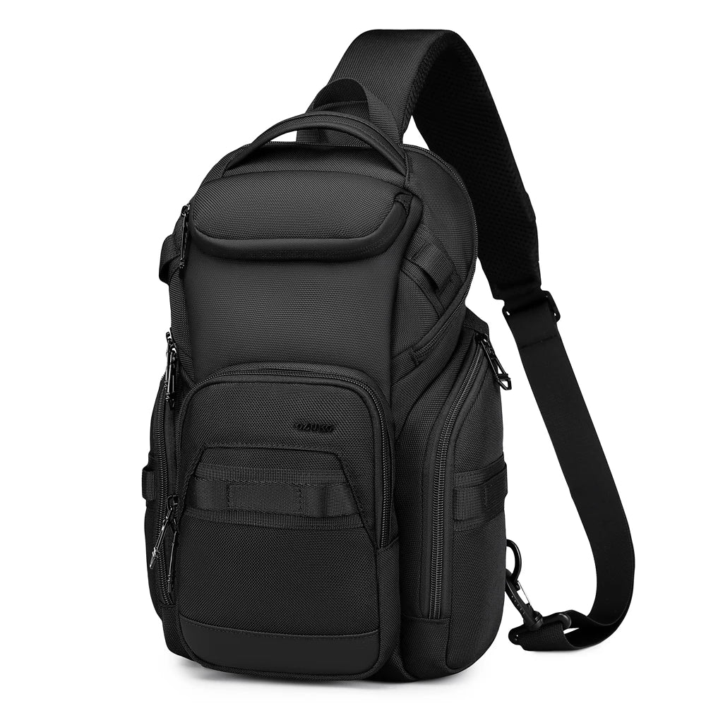 OZUKO 9809 New Designs Fashion Custom Logo Zipper Closure Mini Mens Messenger Bag Cross Body Chest Sling Bag Men Outdoor School