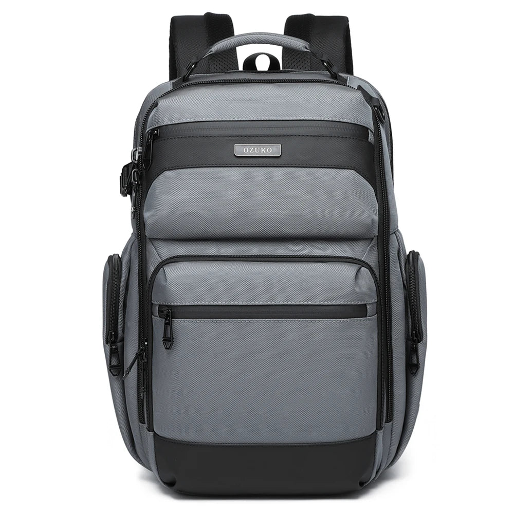 Ozuko 9770 Small Size New Trendy Function Laptop Backpack Waterproof for Men Business Commute Laptop TSA Backpack