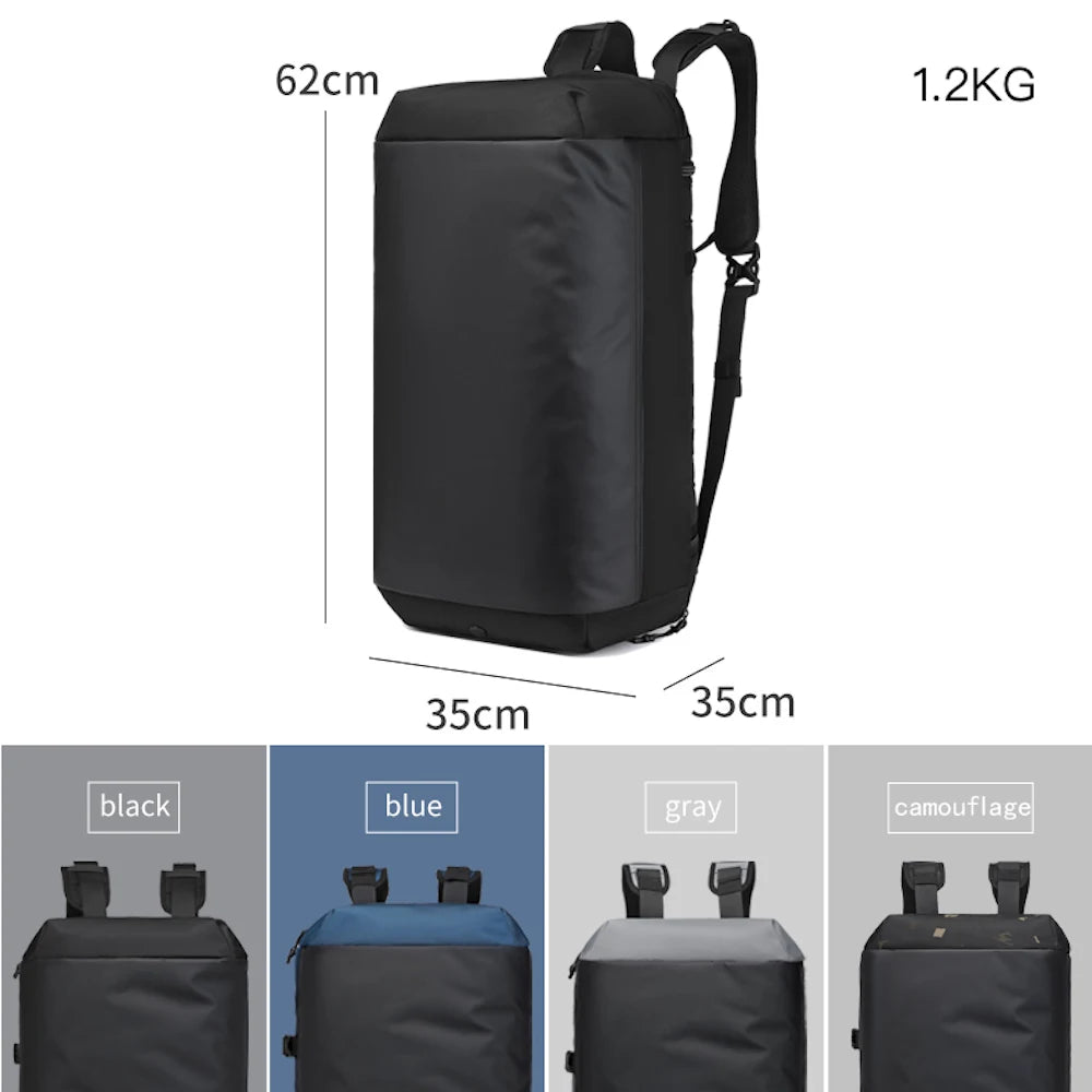 Ozuko 9747 Lightweight Travel Duffle Bag Large Capacity Gym Cossfit Bag for Men Sports Trip Hiking Outdoor