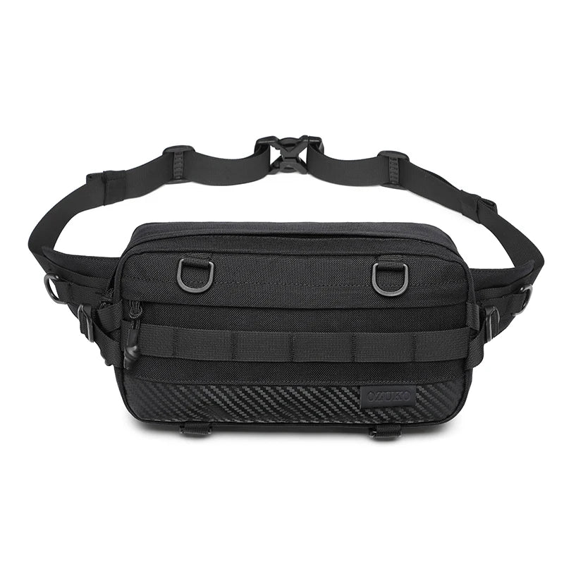 Ozuko 9676 Unisex Mini Belt Bag with Adjustable Strap Small Fanny Pack for Workout Running Traveling Hiking