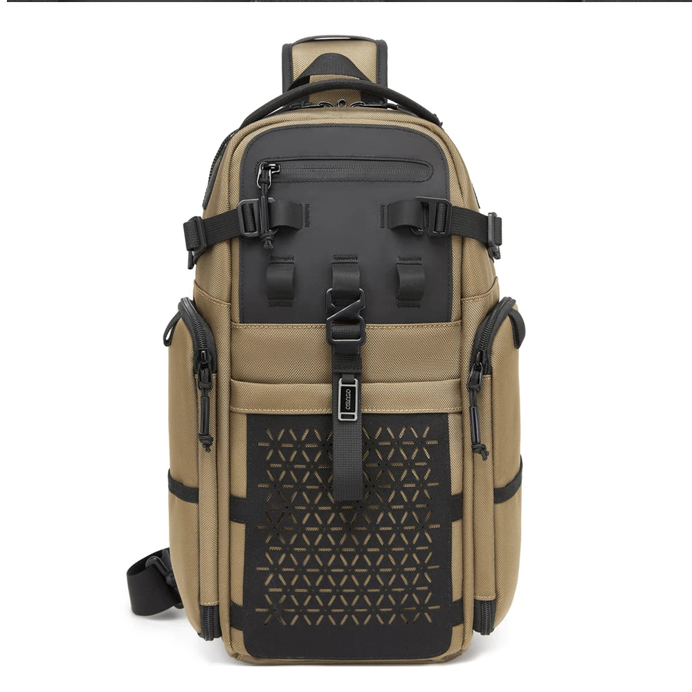 OZUKO 9844 Fashion Outdoor Adventure Sling Bag Daily Pack Durable Waterproof Chest Bag for Hiking & Travel