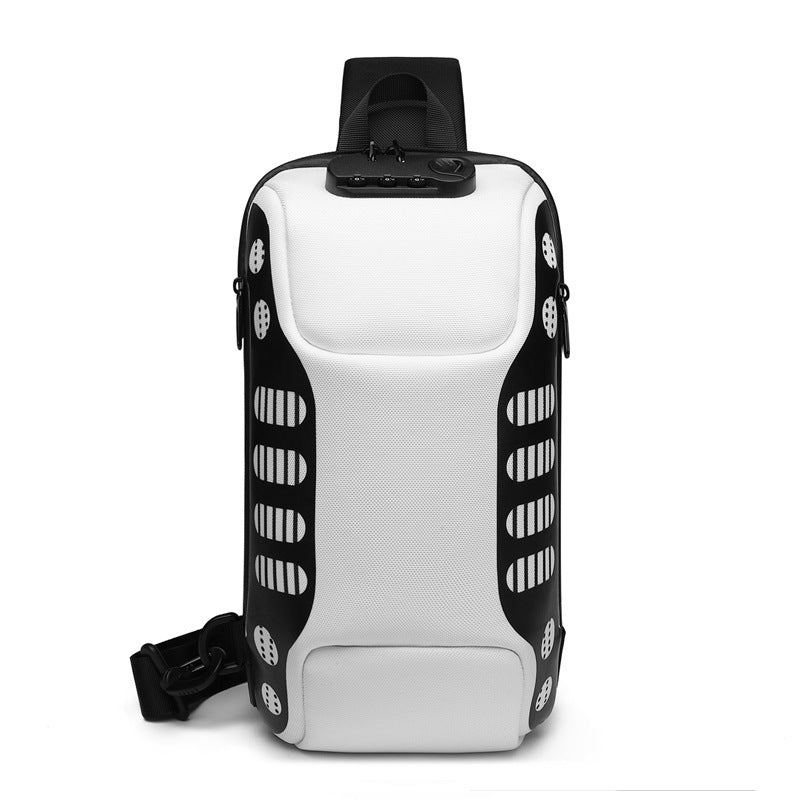 Ozuko 9339 Outdoor Sport Borsa A Tracolla Tui Ben Lyftsele Fashion Motorcycle Unique Chest Pack Cross Tas Sling Bag Male - OZUKO.CN
