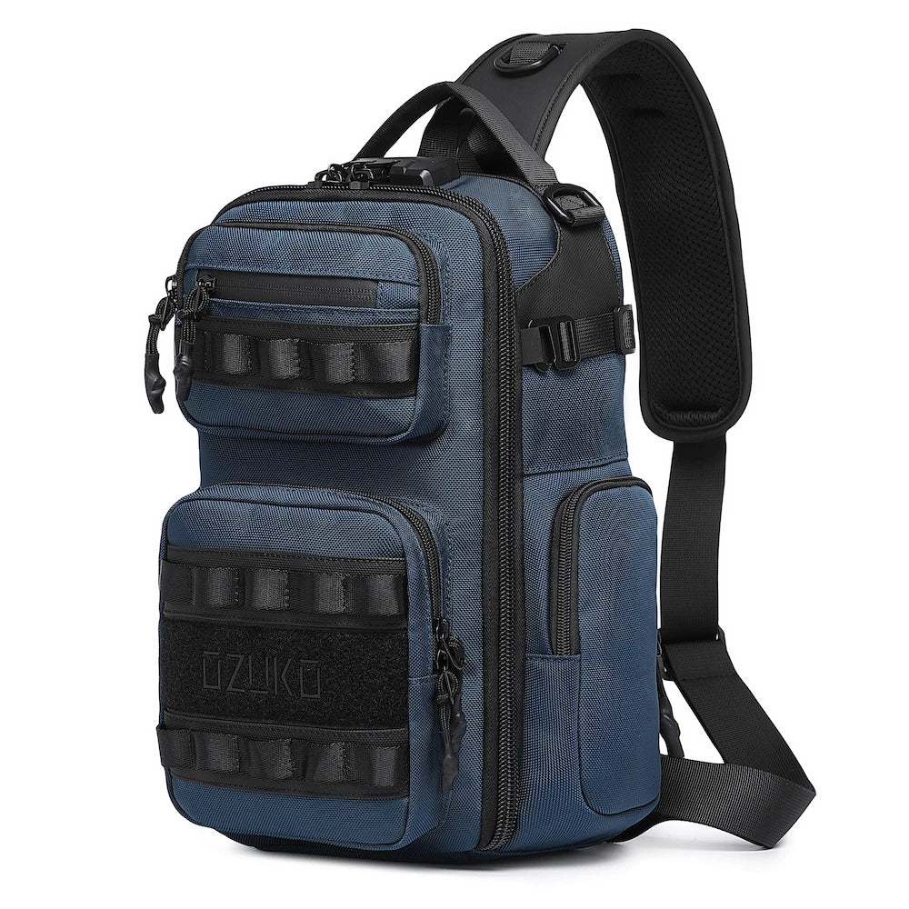 OZUKO 9812 New Designer Sling Bag Factory Hot Sale Men's Crossbody Casual Travel Shoulder Shoulder Chest Bag for Men