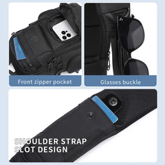Ozuko 9808 Outdoor Hiking Daypack Crossbody Shoulder Men Chest Bag Urban Outdoor Waterproof Travel Sling Bag for Men