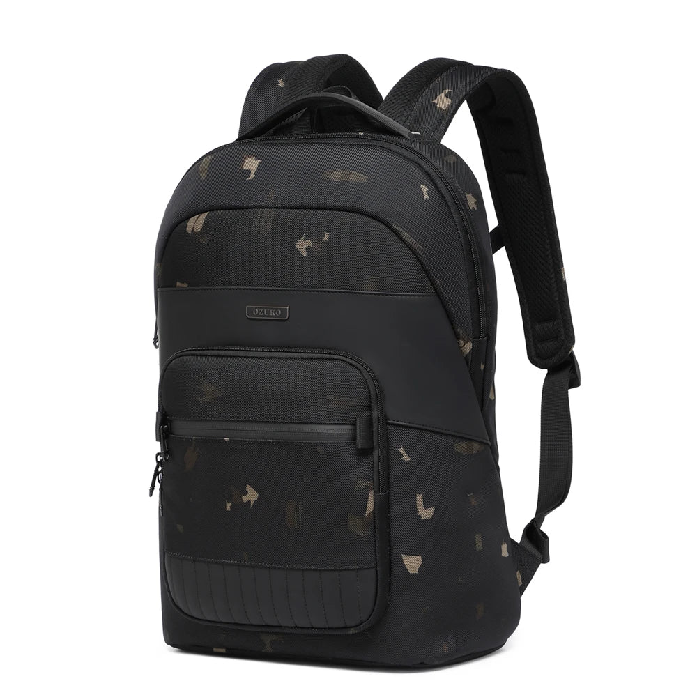 Ozuko 9847 Business Smart 15.6 Inch Laptop Backpack Anti-Theft Multi-Functional Travel Professional Work Office Men Daily