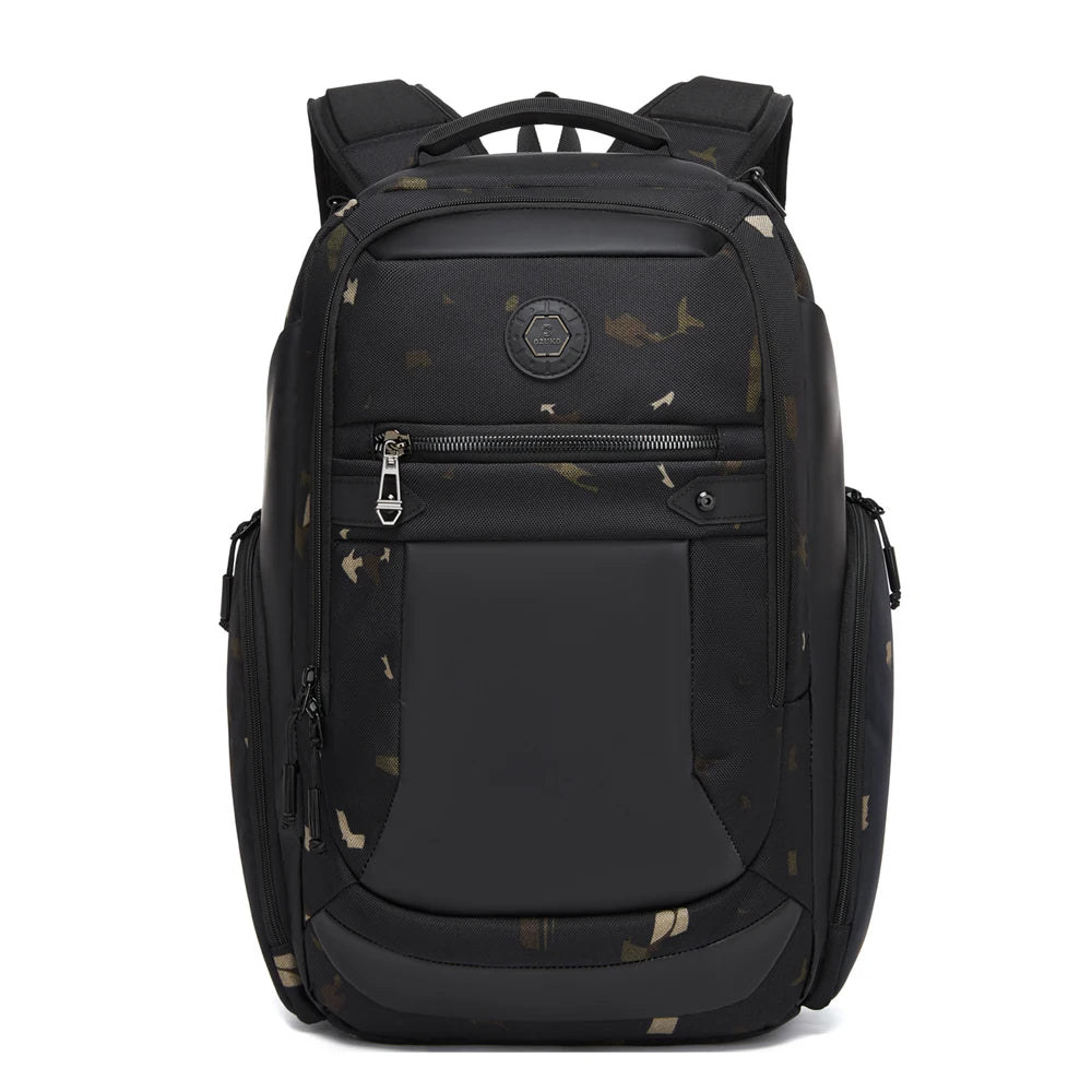 Ozuko 9919 Commute Backpack for Men - Waterproof Laptop Bag with Trolley Strap, Fits 15.6 Inch Notebook, Business Travel Daypack
