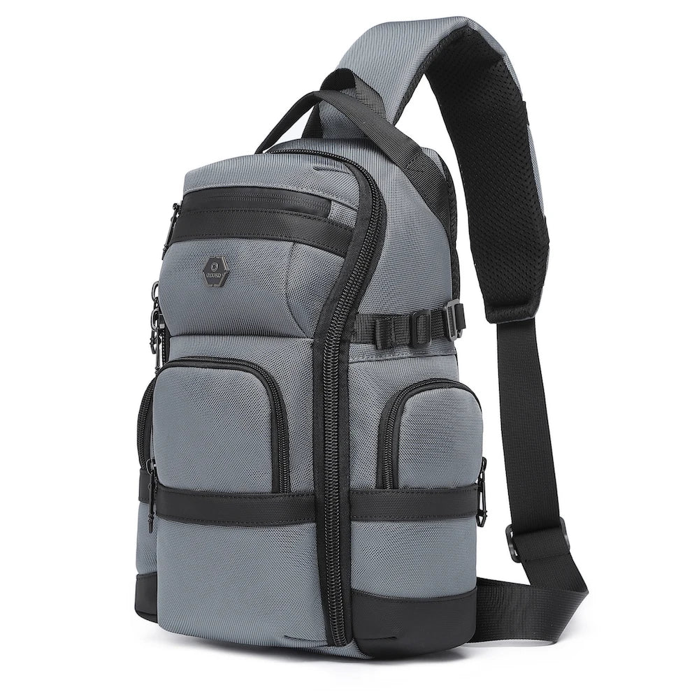 Ozuko 9808 Outdoor Hiking Daypack Crossbody Shoulder Men Chest Bag Urban Outdoor Waterproof Travel Sling Bag for Men