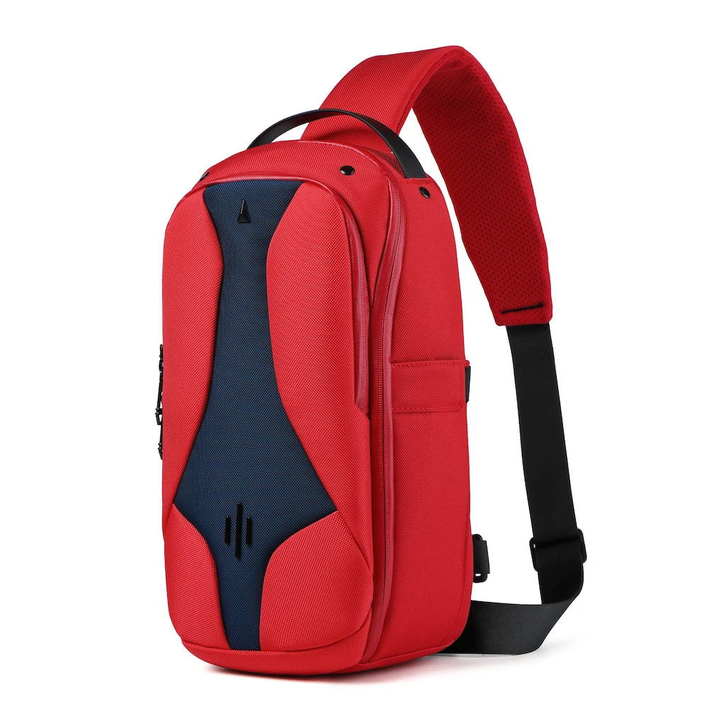 OZUKO 9735 Men's Fashion Outdoor Sling Crossbody Bag for Smart Sports Travel Unisex Messenger Chest Fanny Pack Waist Bags