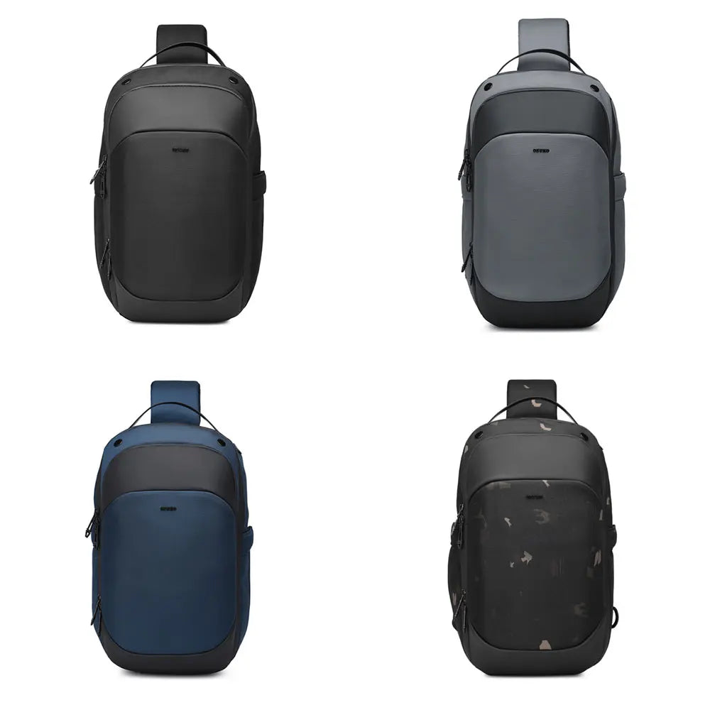Ozuko 9731 Waterproof Anti-Theft Crossbody Shoulder Bag Lightweight 15L One Strap Motorcycle Bag Hiking Walking Biking Travel