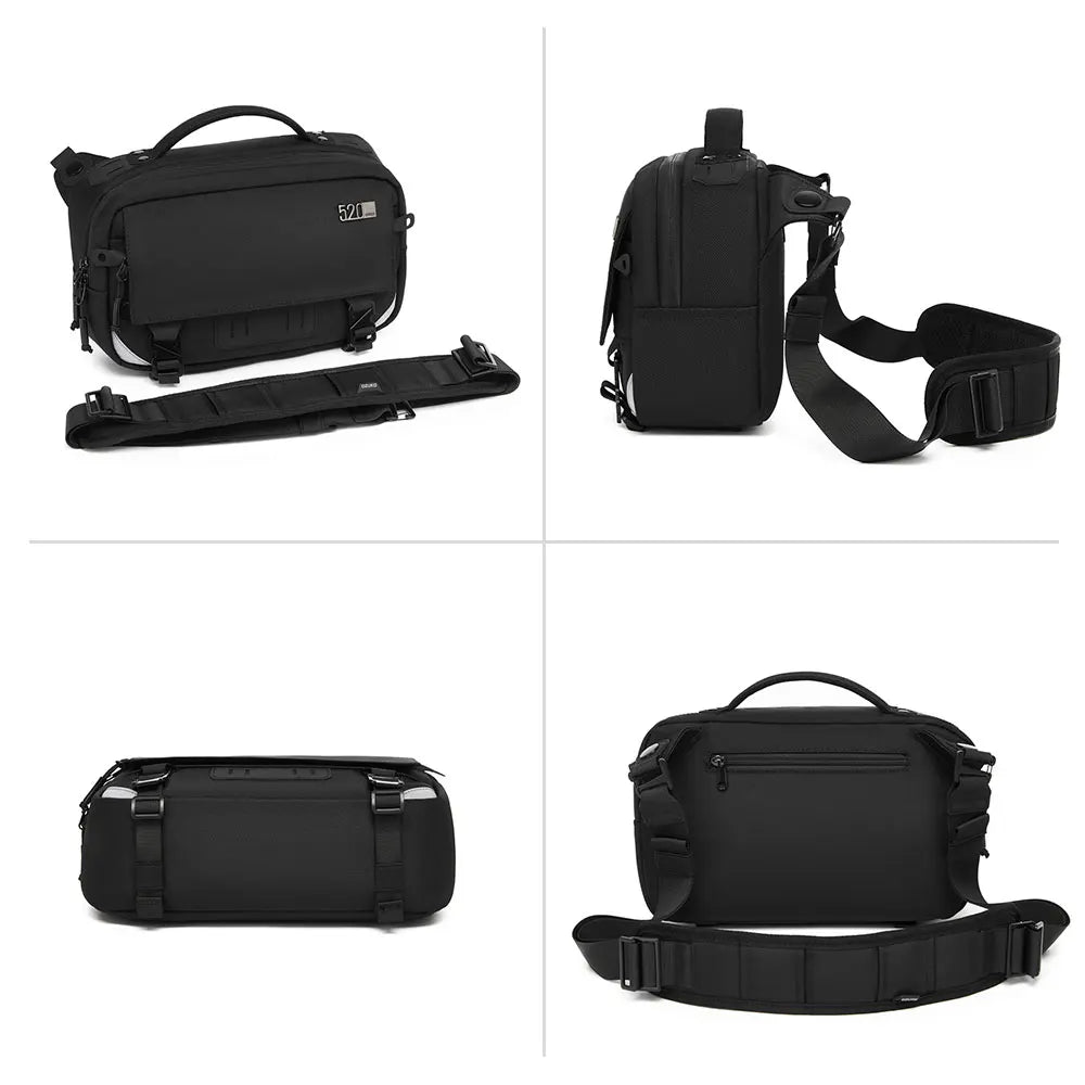 OZUKO 9897 Sports Waist Pack for Men Lightweight Waterproof Fanny Pack Sling Bag for Hiking Cycling Running