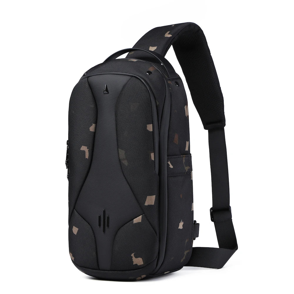 OZUKO 9735 Men's Fashion Outdoor Sling Crossbody Bag for Smart Sports Travel Unisex Messenger Chest Fanny Pack Waist Bags