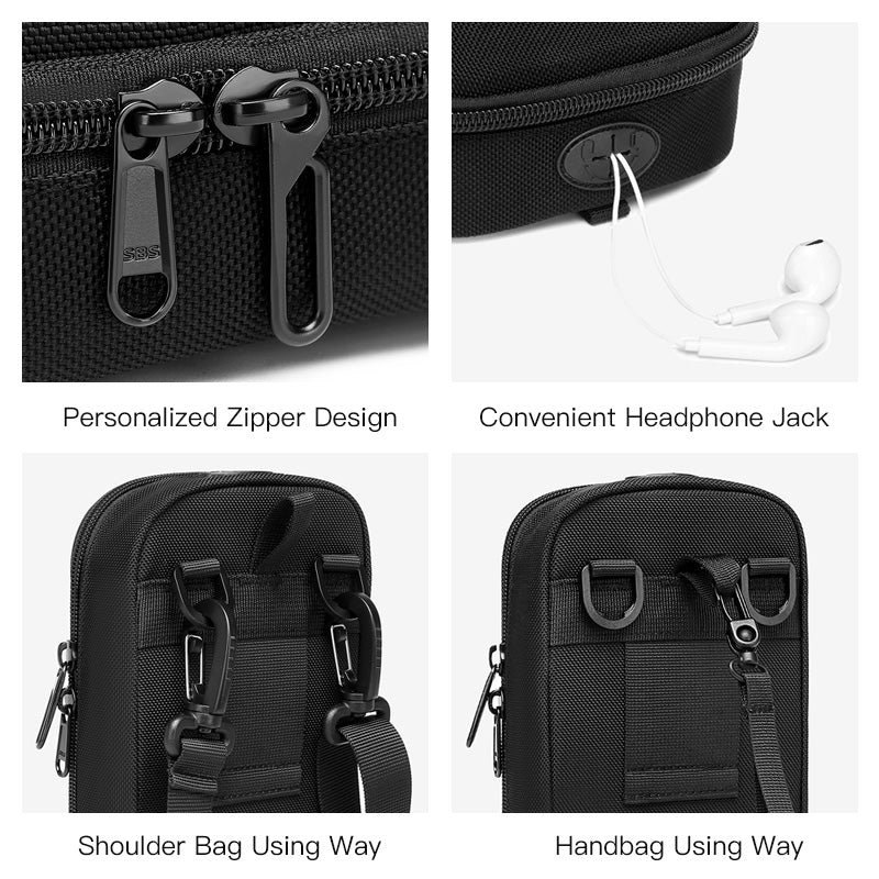 Ozuko 9442 New Wholesale EVA Hard Shell Crossbody Messenger Bag Custom Shoulder Purse Men Single Shoulder Bag Pouch - OZUKO.CN