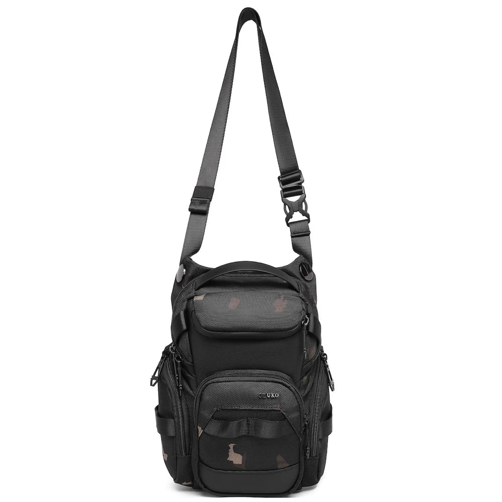 Ozuko 9818 Mens Outdoor Sporting Hiking Waist Hip Pack Messenger Shoulder Drop Leg Thigh Bag Pouches for Men Women