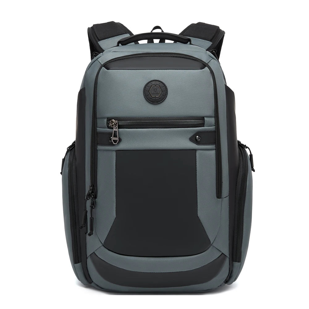 Ozuko 9919 Commute Backpack for Men - Waterproof Laptop Bag with Trolley Strap, Fits 15.6 Inch Notebook, Business Travel Daypack