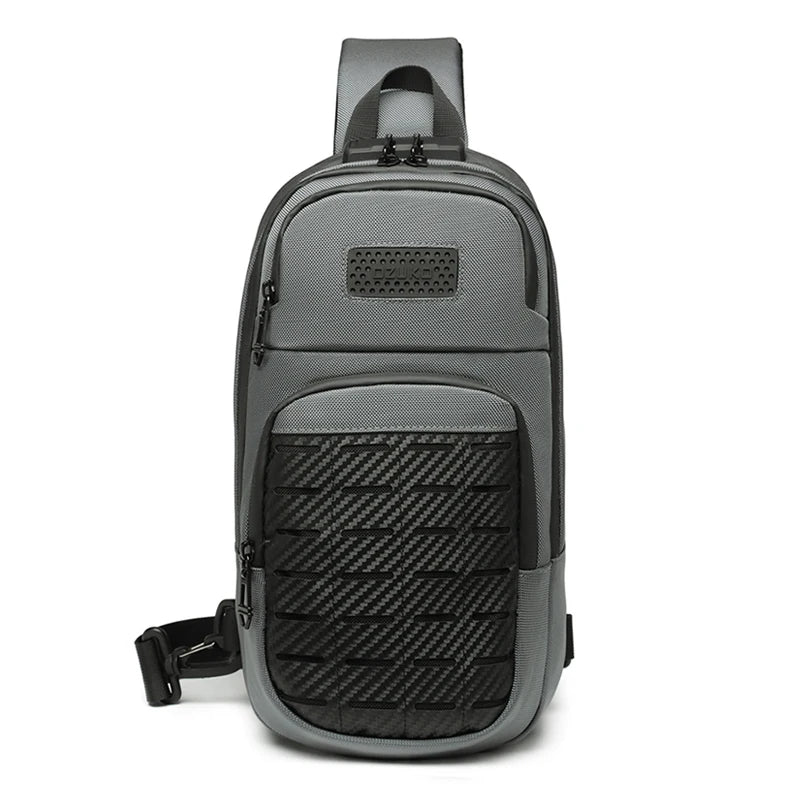 Ozuko 9577 Sport Designer Side Bag Tactical Crossbody Waist Sling Bag for Men Travel Custom Waterproof Mens Chest Bag