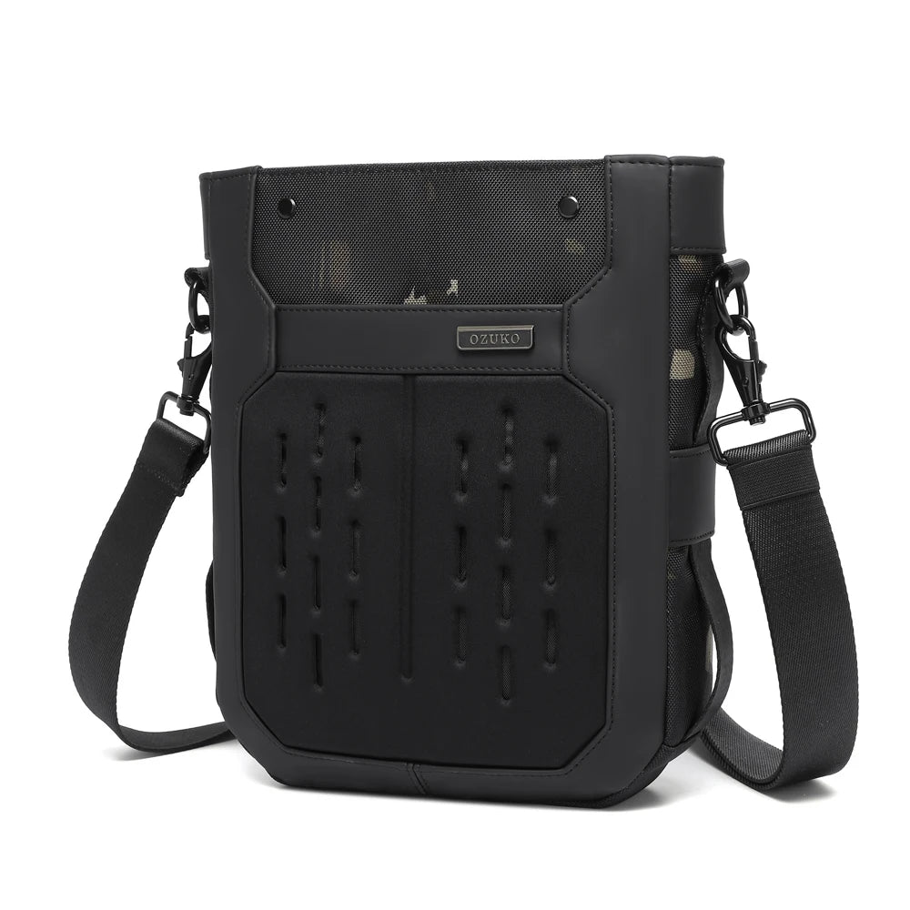 For 9783 Men's Summer Outdoor Large Shoulder Bag Fashionable Waterproof Polyester Crossbody EVA Sling Custom Print