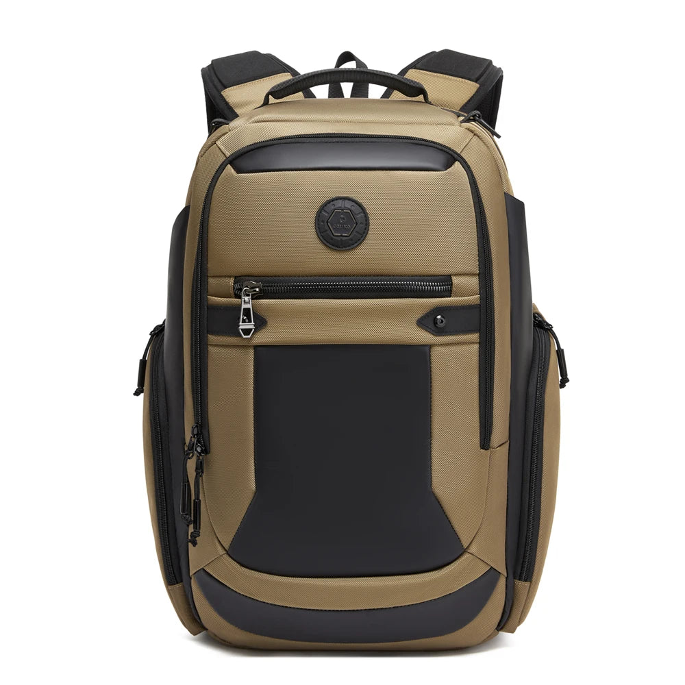 Ozuko 9919 Commute Backpack for Men - Waterproof Laptop Bag with Trolley Strap, Fits 15.6 Inch Notebook, Business Travel Daypack