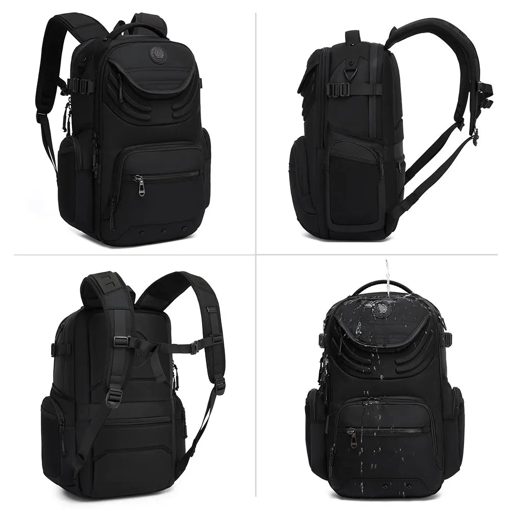 Ozuko 9920 Business Backpack,Water Resistant Laptop Bag with Multiple Compartments, Professional Commute Daypack for Work Office