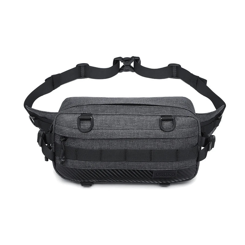 Ozuko 9676 Unisex Mini Belt Bag with Adjustable Strap Small Fanny Pack for Workout Running Traveling Hiking