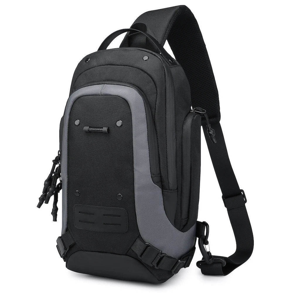 OZUKO 9740 Large Capacity  Fashion Waterproof Chest Bag Men Custom LOGO Travel Crossbody Bag Outdoor Shoulder Sling Bag